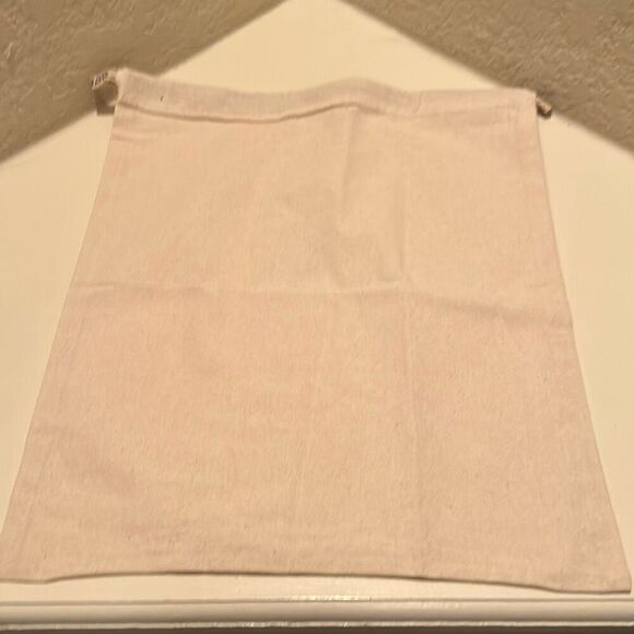 Tory Burch Medium Size Dustbag Beige Logo Drawstring Dust Cover Storage Gift - Picture 1 of 6